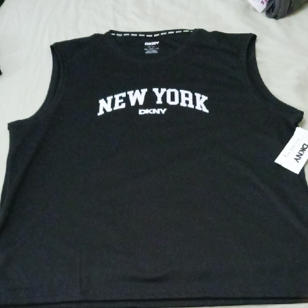 DKNY Black Men's Sleeveless Shirt